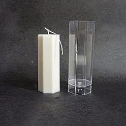Column Пластиковые формы для свечей, для изготовления ароматических свечей, прозрачные, колонка, 65x65x175 мм