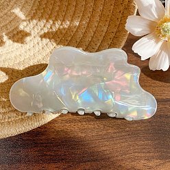 Морская Ракушка Акриловый зажим в форме облака, универсальный аксессуар для волос для женщин, цвет морской раковины, 105x50 мм