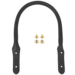 Черный 1 ремешок для сумки из искусственной кожи, с винтом, для аксессуаров для замены сумок, золотые, чёрные, 53 см