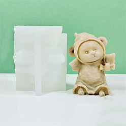 Bat Хэллоуин медведь призрак сделай сам силиконовые формы для свечей, для изготовления ароматических свечей, летучая мышь, 8x10.5 см