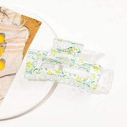 Цветок Пластиковые заколки-коготь для волос для женщин и девочек, цветок, 85x48x40 мм