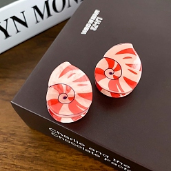 Shell Shape Милый акриловый зажим для когтей, универсальный аксессуар для волос для женщин, формы раковины, 28x28 мм