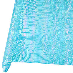 Средний Бирюзовый Ткань из искусственной кожи с крокодиловым узором, товары для рукоделия, средне бирюзовый, 1350x298x1 мм