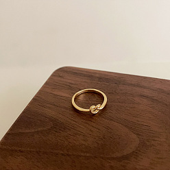 Золотой Латунь регулируемые манжеты кольца, сердечные темы, золотые, внутренний диаметр: 15~20 мм