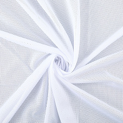Белый Полиэстеровая эластичная ткань с люверсами, аксессуары для сумок и одежды, белые, 1000x1600 мм, отверстие : 1 мм