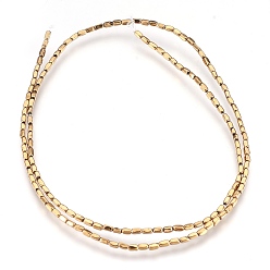 (252) Цвет внутри: морской / фиолетовый на подкладке Гальванизировать немагнитных синтетический гематит бисер пряди, кубоид, античная бронза покрытие, 2~3x1~1.5 мм, отверстие : 0.5 мм, около 48~52 шт / нитка, 15.7 дюйм (40 см)