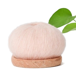 Античный Белый Шелковая мохеровая мягкая пряжа, для ткачества, вязание крючком, старинный белый, 1.5~2 мм, около 25г/моток