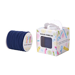 Прусский Синий Нейлоновая нить, с КПП трубку внутри, круглые, берлинская лазурь, 5 мм, отверстие: 2 мм, 12.03yards / рулон (11 м / рулон)