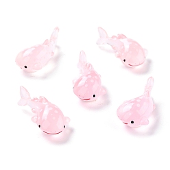 Pink Кабошоны из смолы, серия морских животных, Китовая акула, розовые, 32x17.5x12 мм