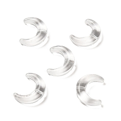 Прозрачный Градиентные бусины лэмпворк ручной работы, луна, прозрачные, 16.5x13x5.5 мм, отверстие : 1 мм