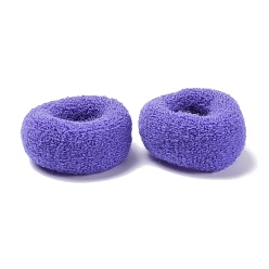 Dunkelviolett Mädchen Haar-Accessoires, Pferdeschwanzhalter, elastischen Haargummis, mittelschieferblau, 43.5~47x20 mm, Innendurchmesser: 25 mm