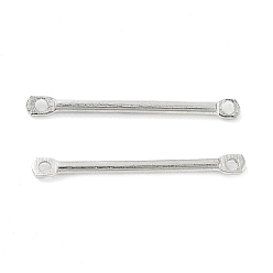 Платина Железные подвески-соединители, панель ссылок, платина, 20x2x1 мм, отверстие : 1 мм, Около 5882 шт / 1000 г