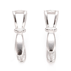 Платина Антикоррозийное покрытие родием 925 стерлинговое серебро ледорубы щипцы, платина, 19x14x5.5 мм, отверстие : 5x2.6 мм, штифты : 0.7 мм