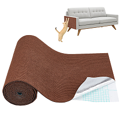 Kokosnuss braun Polyester-Kratzschutzaufkleber für Möbel, Rechteck, Kokosnuss braun, 3000x400x4 mm
