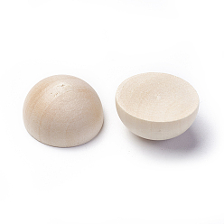 Holz Holz Cabochons, halbrund / Dome, 24~24.5x12.5 mm
