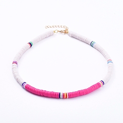 Верблюжий Колье-колье ручной работы из полимерной глины хэйши, с застежками из сплава лобстера и удлинителем из железной цепи, камелия, золотые, 15.5 дюйм (39.6 см)