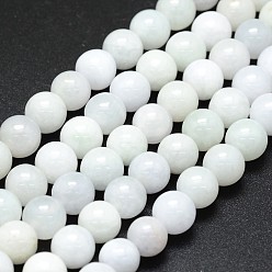 Myanmar-Jade Natürliche jadeite Perlen Stränge, Runde, 10 mm, Bohrung: 1 mm, ca. 40 Stk. / Strang, 15.75 Zoll (40 cm)