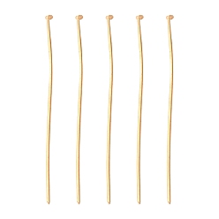 Light Gold Железные штыри с плоской головкой, без кадмия и без свинца, золотой свет, 50x0.75~0.8 мм, 20 датчик, Около 2100 шт / 500 г, Руководитель: 2 mm