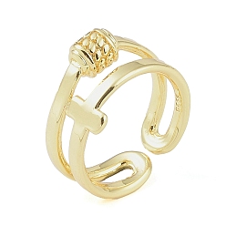 Cross 304 открытые манжеты из нержавеющей стали для женщин, золотые, крестик, регулируемый, 10 мм