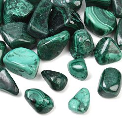 Malachite Natural Malachite Beads, Tumbled Stone, Nuggets, No Hole/Undrilled, Vase Filler Gems, 20~35x22~40x14~27mm