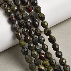 Кровь драконов Бисер натуральный дракон крови пряди, граненые, рис, 6~6.5x5~6 мм, отверстие : 1.2 мм, около 58~62 шт / нитка, 14.57''~14.76'' (37~37.5 см)
