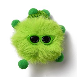 Зелено-Желтый Мягкие брикеты из полиэстера имитирующие шерсть, эльфы, украшения, аксессуары, кукла с помпонами, брошь своими руками, пакет, носки, шарфы, зеленый желтый, 82~92x76~80x46~52 мм