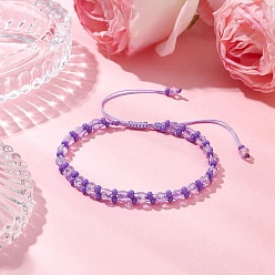 Средний Синий Шифер Стеклянные браслеты из бисера с краской для запекания, средний грифельно-синий, внутренний диаметр: 2-3/4~5-1/4 дюйм (7~13.2 см)