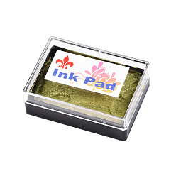 Темный Хаки Чернила, для сургучной печати, скрапбукинга, Темный хаки, 57x40x19.8 мм