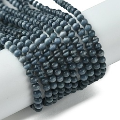 Темно-серый Кошачие глаза, круглые, темно-серый, 3 мм, отверстие : 0.5 мм, около 130 шт / нитка, 15.75'' (40 см)