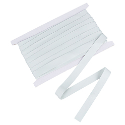 Белый 10 ярдов синтетического каучукового эластичного шнура, аксессуары для купальников, плоский, с 1бобинами из поликарбоната, белые, 5/8 дюйм (15 мм)