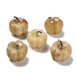 Топаз Нефрит Натуральный топаз нефрит болгарский перец фигурки, для домашнего украшения рабочего стола, со сплавочной фурнитурой, 29x30 мм