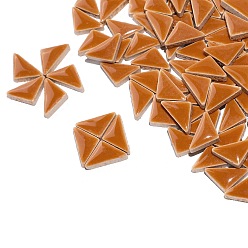 Шоколадный Треугольные фарфоровые кабошоны, мозаичные плитки, для поделок из мозаики своими руками, рамки для картин и многое другое, цвет шоколада, 16x9x4 мм, 100 г / набор