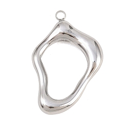 Нержавеющая Сталь Цвет Полые 304 из нержавеющей стали кулоны, самые крутые прелести, цвет нержавеющей стали, 29x19x4 мм, отверстие : 1.8 мм