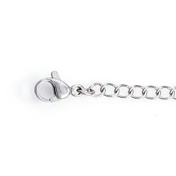 Stainless Steel Color 304 Stainless Steel Chain Extender, with Curb Chains and Lobster Claw Clasps, Stainless Steel Color, 150x6.5mm, Ring: 4x3x0.6mm, Clasp: 10.5x6.5x3.5mm