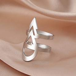 Нержавеющая Сталь Цвет Кольца из нержавеющей стали, не тускнеющие, украшения для унисекс, капля, цвет нержавеющей стали, 31.5 мм, размер США 10 (19.8 мм)