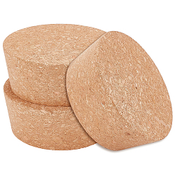 BurlyWood Cork Bottle Stopper, Flat Round, BurlyWood, 77~87.5x35mm