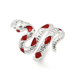 Серебро Латунные бусины, змея, серебряные, 17.5x13x13 мм, отверстие : 9 мм