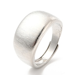 Платина Регулируемое кольцо из латуни с простым покрытием для стойки для женщин, без кадмия и без свинца, платина, размер США 7 3/4 (17.9 мм)