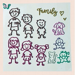 Human Детские трафареты для резки из углеродистой стали, для diy scrapbooking, Фотоальбом, декоративная бумага для тиснения, матовый цвет нержавеющей стали, человек, 181x104x0.8 мм
