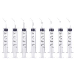 Прозрачный 12 мл пластиковый инъекционный шприц, прозрачные, 13.4x2.6x2.1 см, около 20 шт / упаковка