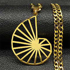 Настоящее золото 18K 201 ожерелья с подвесками в виде полых раковин из нержавеющей стали, цепочки-коробки ожерелья для женщин, реальный 18 k позолоченный, 23.86 дюйм (60.6 см)