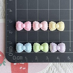 (52) Непрозрачная лаванда Непрозрачная смола декодирует кабошоны, бантом, разноцветные, 9x14x6.5 мм