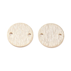 Настоящее золото 24K Соединители латунные звенья, долговечный, плоско-круглые, реальный 24 k позолоченный, 12x0.7 мм, отверстие : 1.5 мм