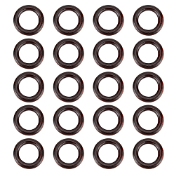 Кокосово-Коричневый Деревянные кольца связывая, деревянные кольца макраме, круглые кольца, кокосового коричневый, 33x6 мм, внутренний диаметр: 20 мм