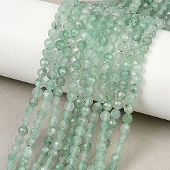 Африканский Нефрит Природные африканские нефритовые бусы пряди, круглые, граненые, 4~4.5 мм, отверстие : 0.6 мм, около 98 шт / нитка, 15.59'' (39.6 см)