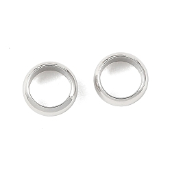 Plaqué Platine Véritable Perles d'espacement en laiton shegrace, rondelle, sans cadmium et sans nickel et sans plomb, Platine plaqué, 6x2.5mm, Trou: 4mm