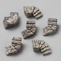 Темно-Серый Украшения в форме ступенек из смоляного камня, украшения для дома, темно-серый, 29.5x25.5x14 мм