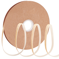Goldenrod 1 Roll Flocking Ribbon, Single Side, for Gift Packing, Party Decoration, Goldenrod, 10x1mm, 20yard/roll