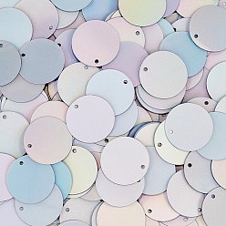 Серебро 80 подвески из ПВХ-пластика, плоские круглые прелести, серебряные, 20x0.3 мм, отверстие : 1 мм