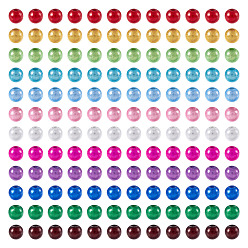 (52) Непрозрачная лаванда 360 шт. 12 цветные акриловые бусины, окрашенные распылением, Чудо шарики, круглые, бусина в бусине, разноцветные, 4 мм, отверстие : 1.2 мм, 30 шт / цвет